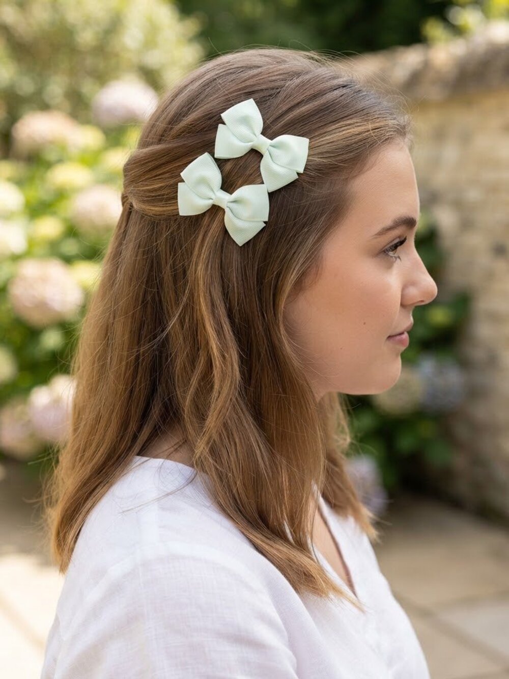 2-‎ Hair Bows for Women/ Girls Hair Clips Small Hair Bow